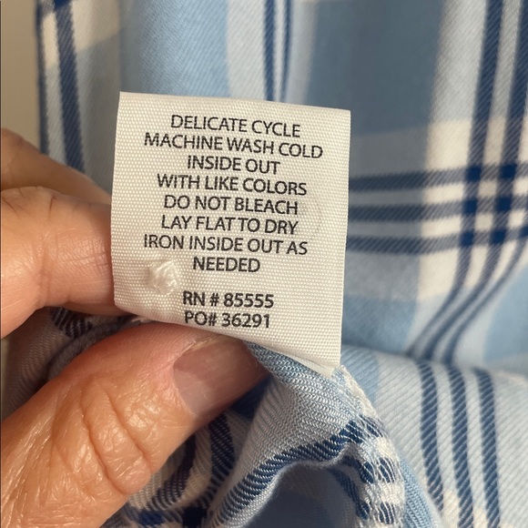 Cosmic Blue Love Hayley Relaxed Button Down Shirt - Picture 9 of 12